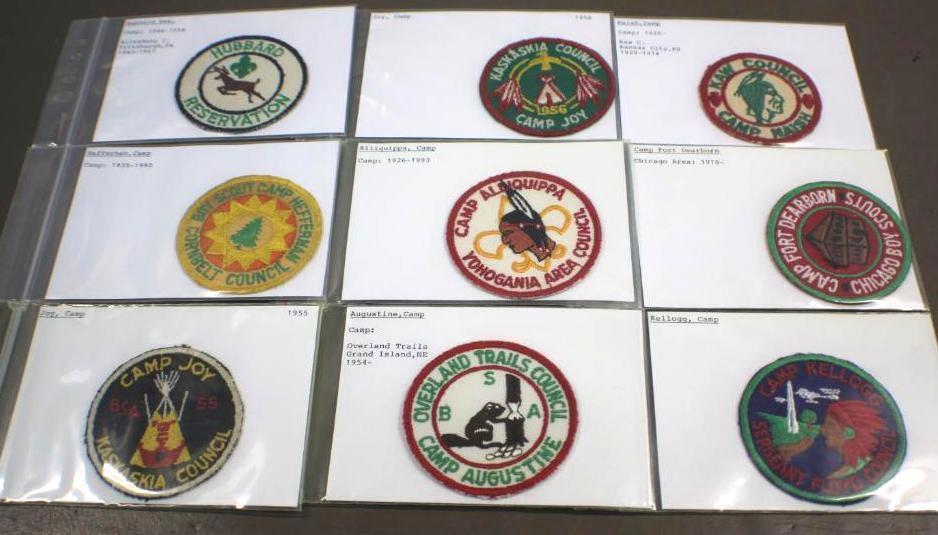 9 Early BSA Camp Patches