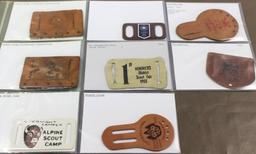 8 BSA Belt Loop Leather Patches