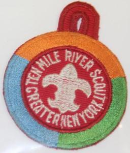 Four Vintage Ten Mile River Scout Greater New York Patches