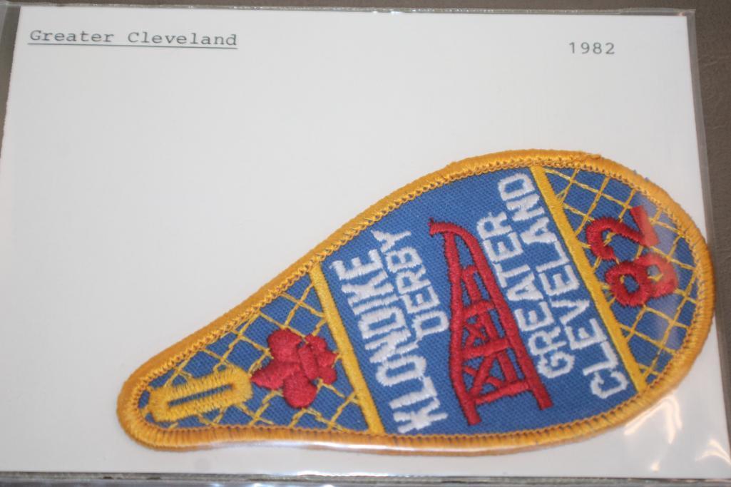 14 Klondike Derby Patches from 1979 to 1982