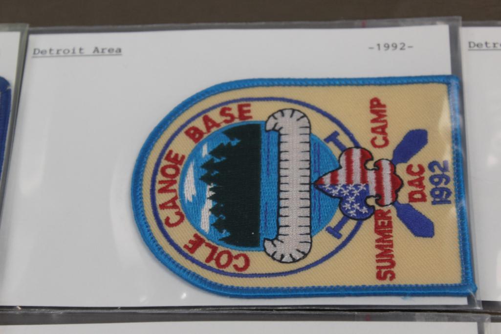 16 BSA Detroit Area/Cole Canoe Base Patches