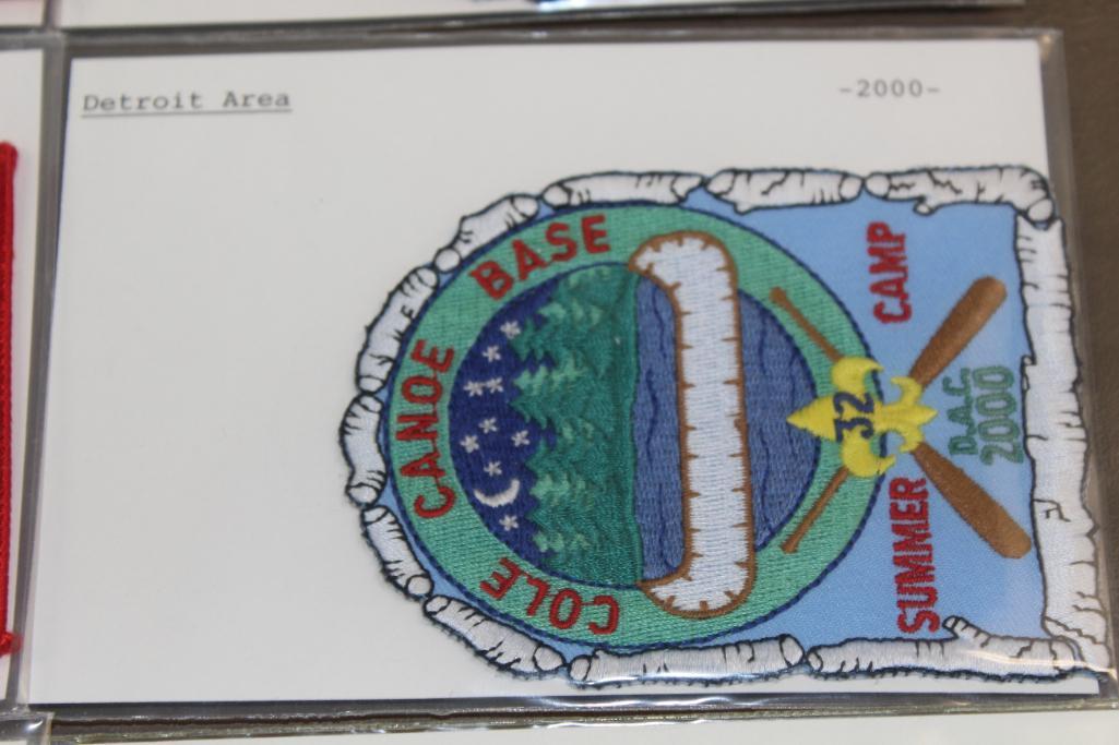 16 BSA Detroit Area/Cole Canoe Base Patches