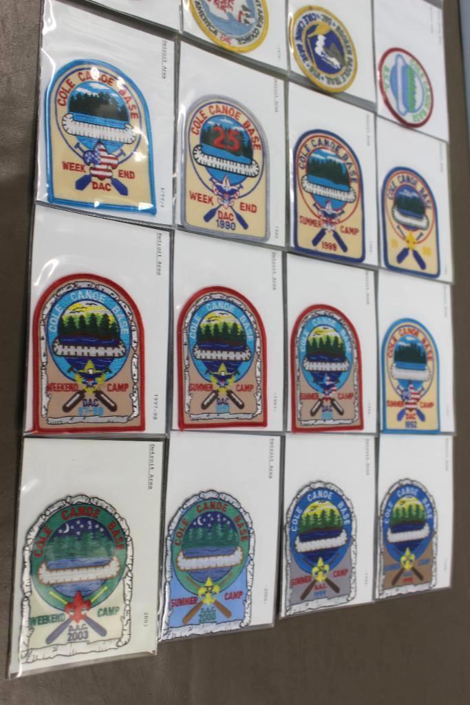 16 BSA Detroit Area/Cole Canoe Base Patches