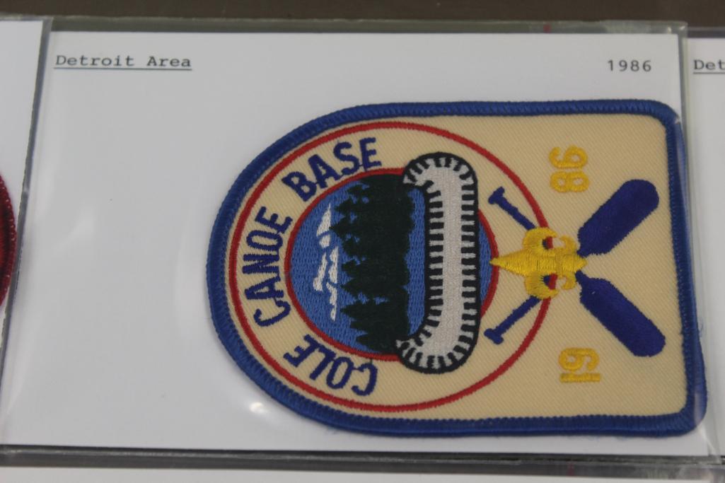 16 BSA Detroit Area/Cole Canoe Base Patches