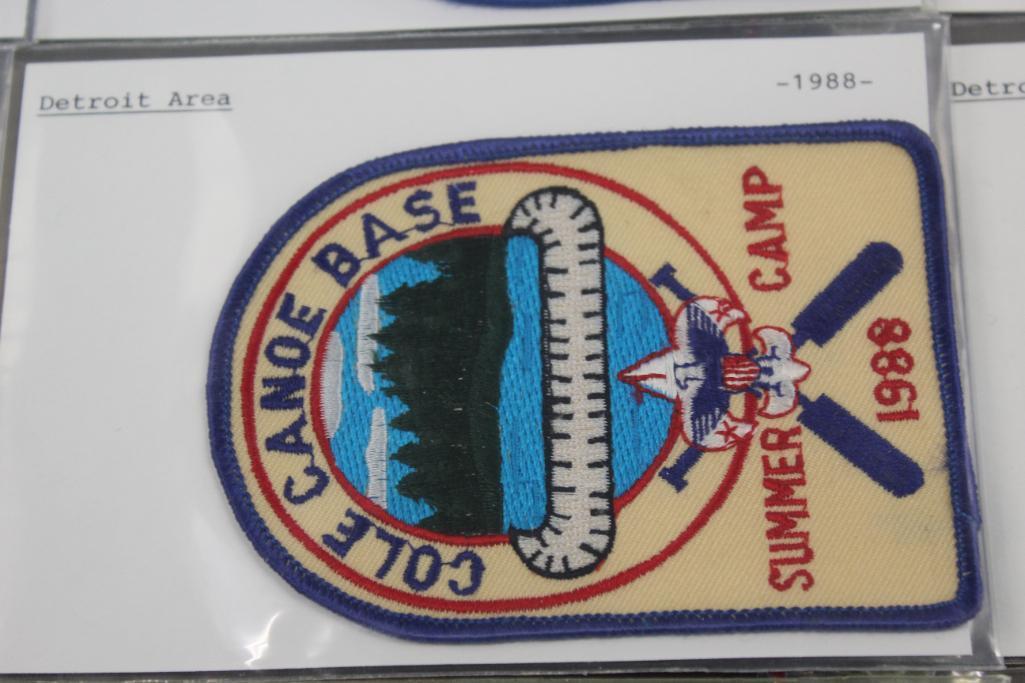 16 BSA Detroit Area/Cole Canoe Base Patches