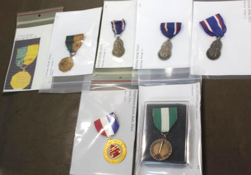 Four Valley Forge Trail Scout Medals and Two More