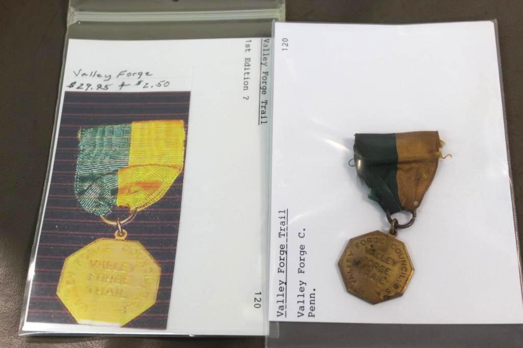 Four Valley Forge Trail Scout Medals and Two More