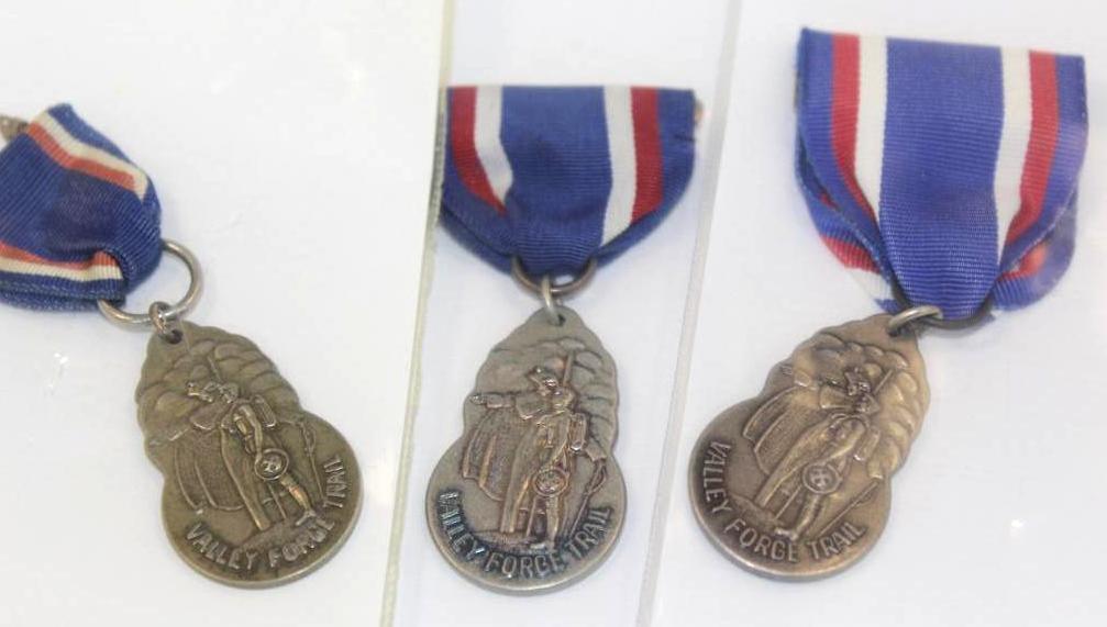 Four Valley Forge Trail Scout Medals and Two More