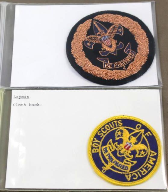 Excellent Bullion Patch in Copper and Layman Cloth-Back Patch