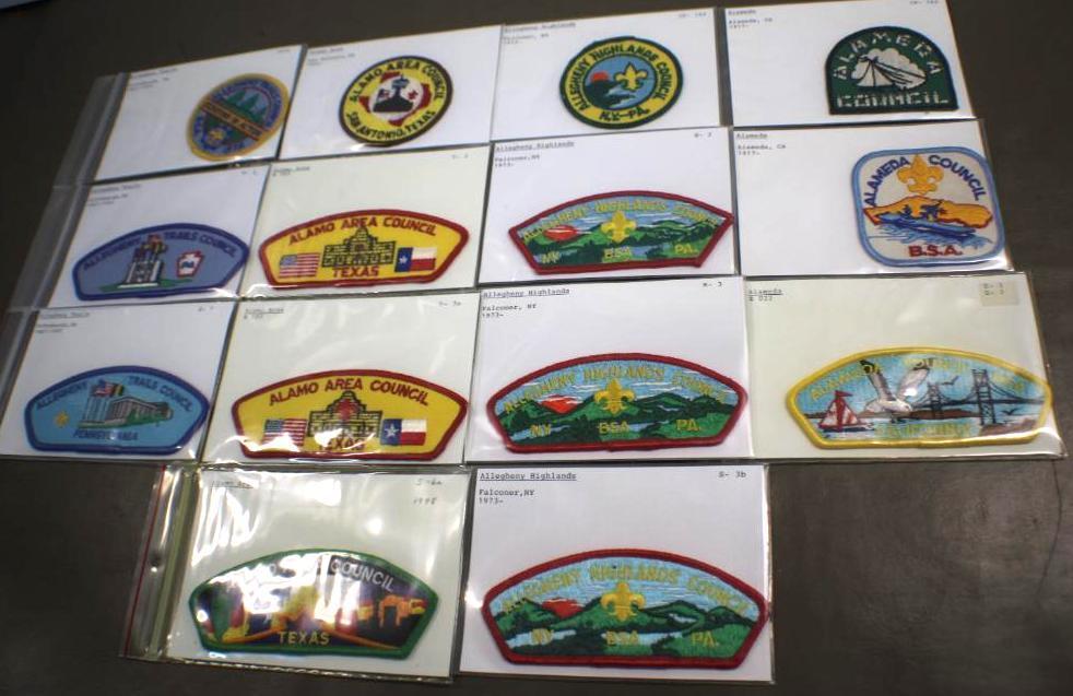 14 BSA "A"-Name Council Patches