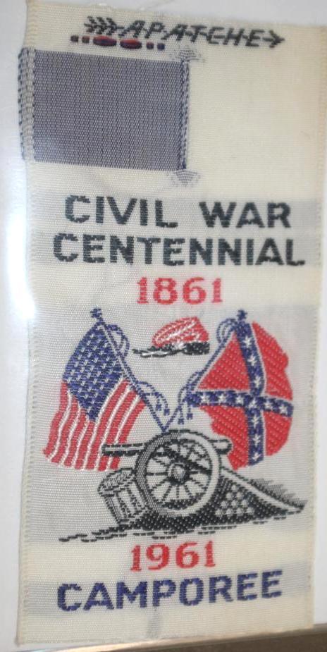 Two 1961 Civil War Centennial Woven BSA Patches and more