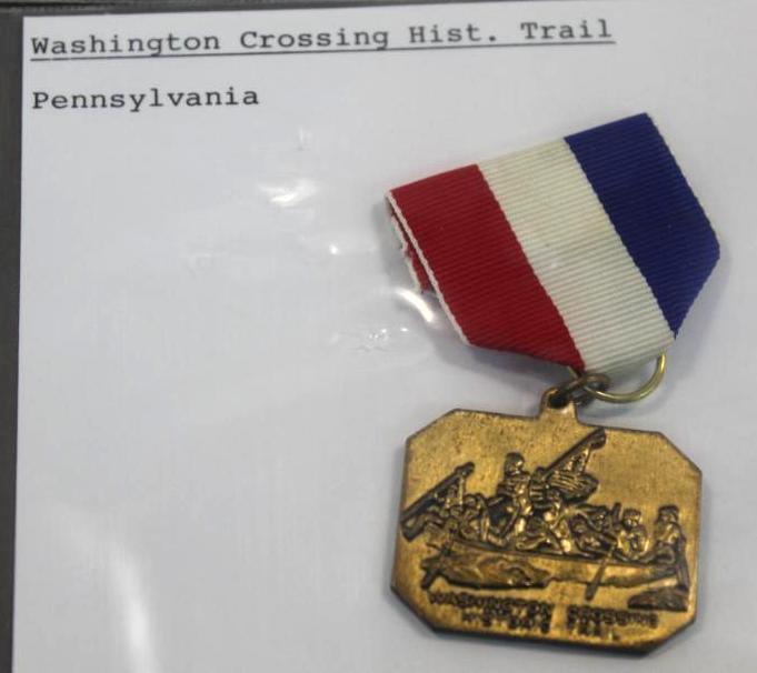 Two Different Designs of Washington Crossing Historic Trail BSA Medals