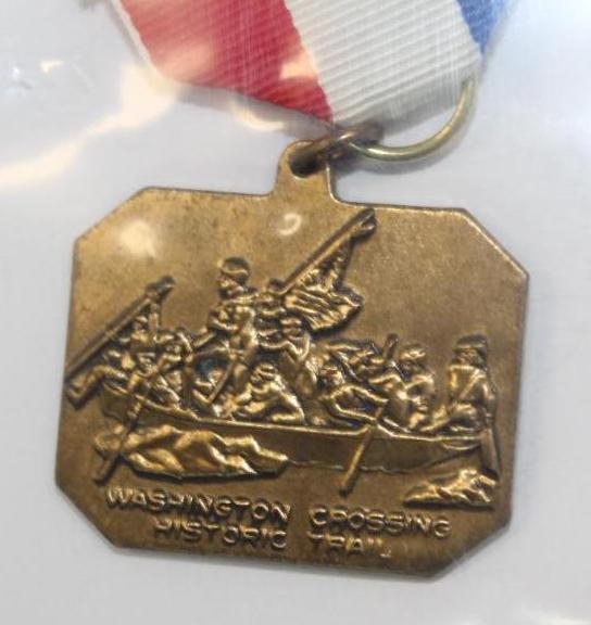 Two Different Designs of Washington Crossing Historic Trail BSA Medals