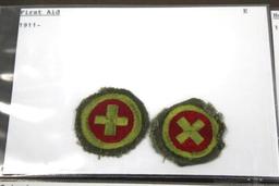 8 Early Embroidered on Fabric BSA Merit Badges