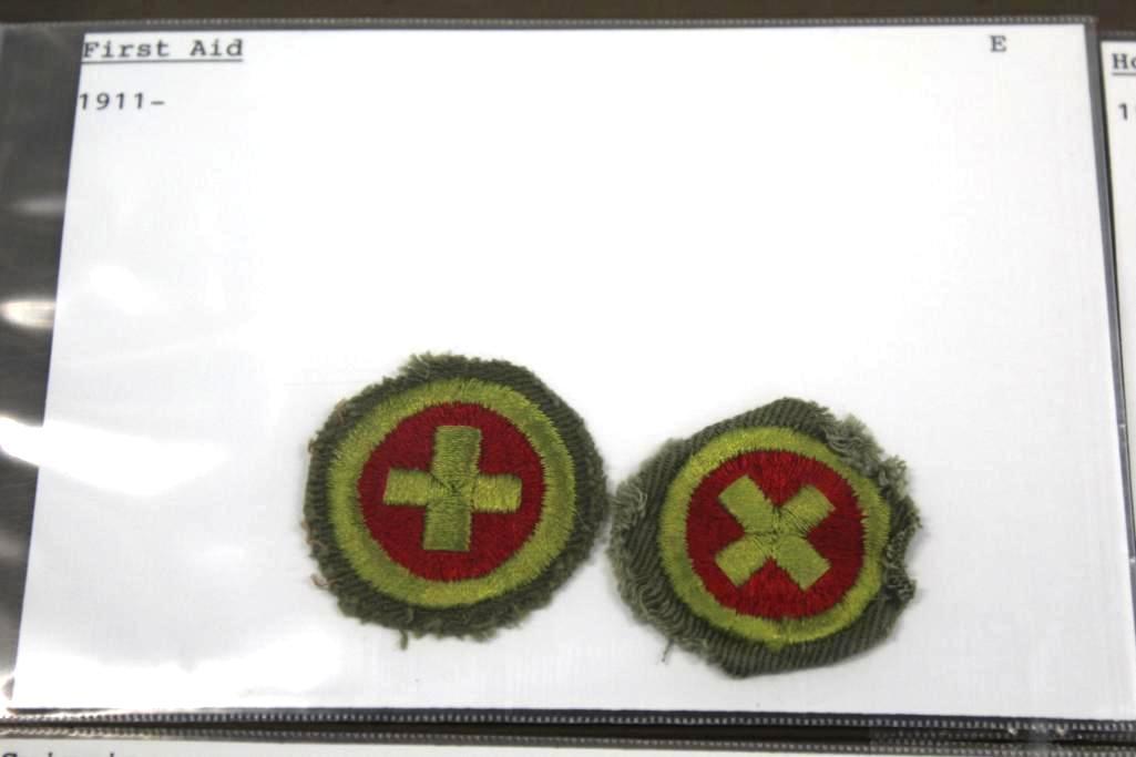 8 Early Embroidered on Fabric BSA Merit Badges