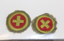 8 Early Embroidered on Fabric BSA Merit Badges