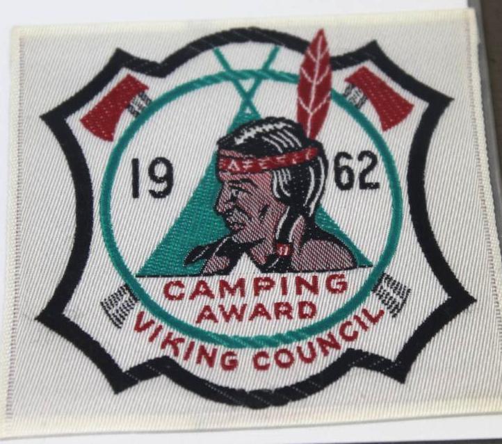 6 Viking Council Camping Award Patches from 1958-1963