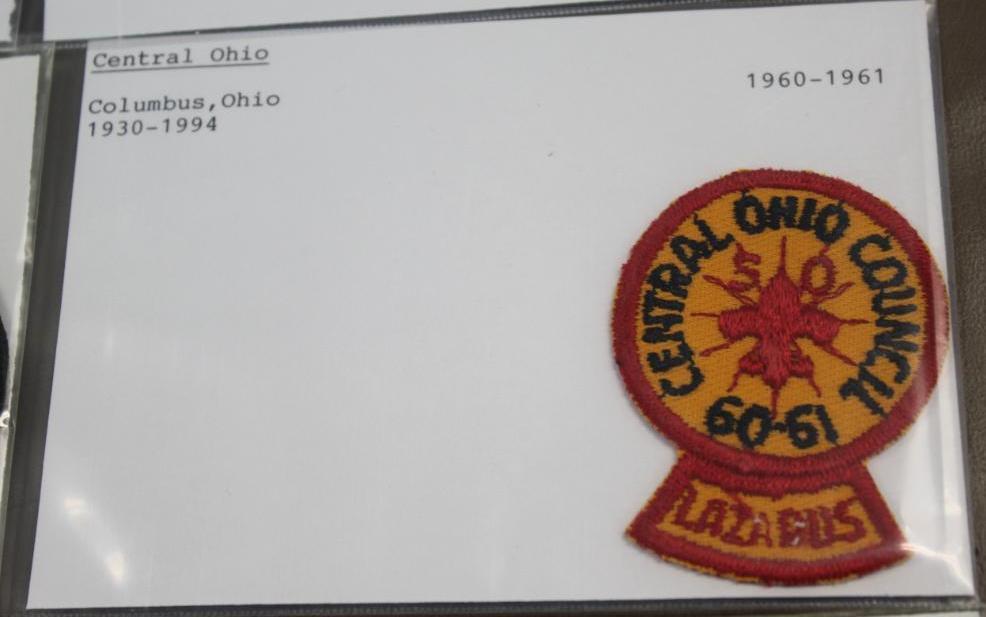 22 Central Ohio BSA Council and Camp Patches