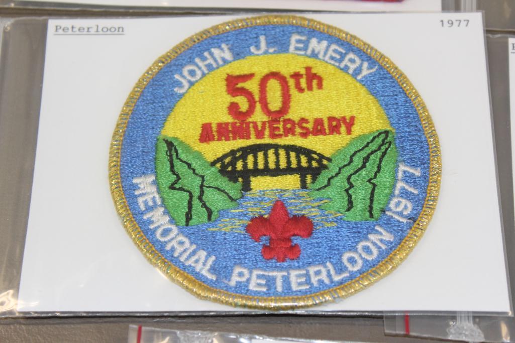 Peterloon Collection with 18 Large Patches, 4 Pins, and More