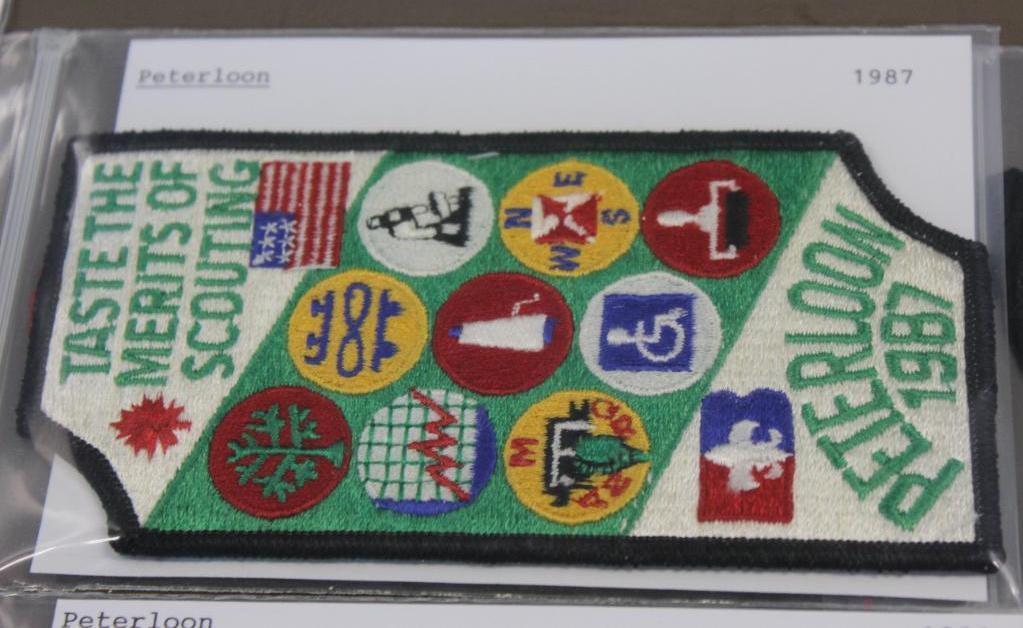 Peterloon Collection with 18 Large Patches, 4 Pins, and More