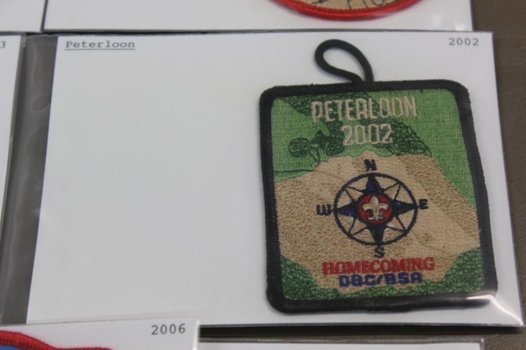 Peterloon Collection with 18 Large Patches, 4 Pins, and More