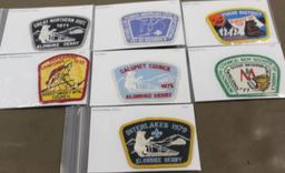 7 BSA Event Patches from the 1970s