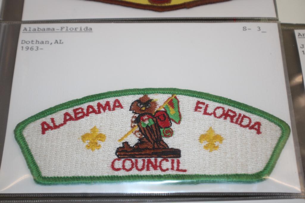 12 Mixed BSA "A"-Name Council Patches