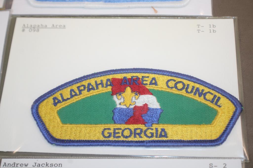 12 Mixed BSA "A"-Name Council Patches