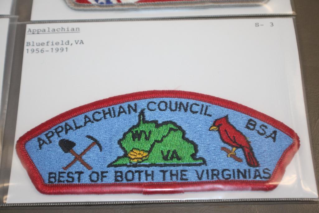 12 Mixed BSA "A"-Name Council Patches