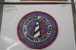 10 BSA Council Patches from Different Eras and Regions