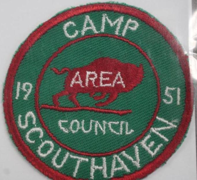 Three Early BSA Camp Patches, One Dated 1951