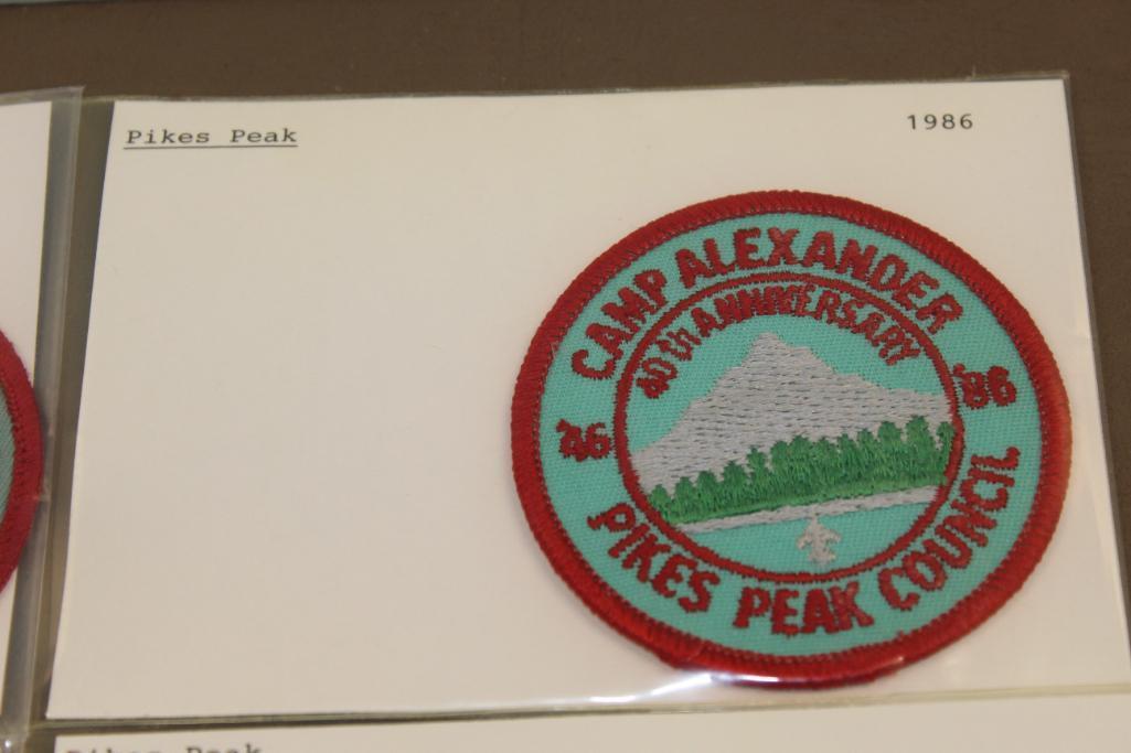 11 BSA Pike's Peak Camp Alexander Patches in Different Styles