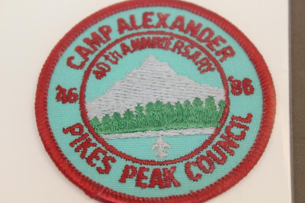 11 BSA Pike's Peak Camp Alexander Patches in Different Styles