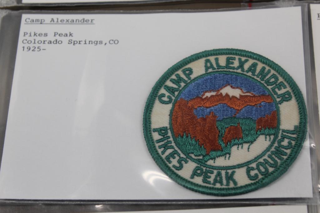 11 BSA Pike's Peak Camp Alexander Patches in Different Styles