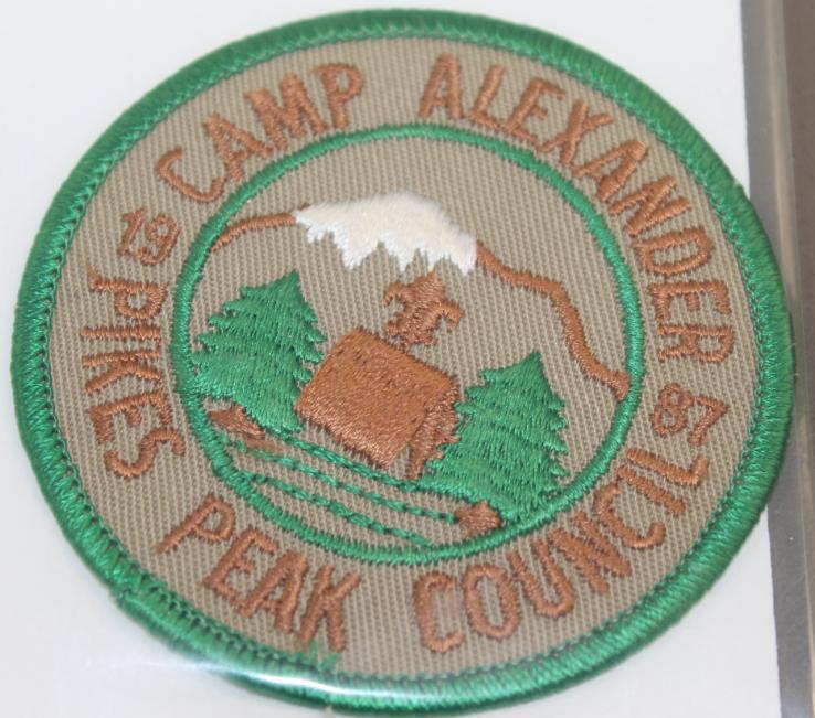 11 BSA Pike's Peak Camp Alexander Patches in Different Styles