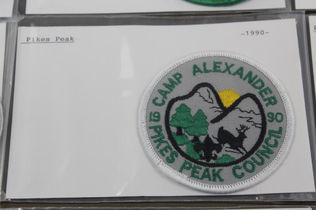 11 BSA Pike's Peak Camp Alexander Patches in Different Styles