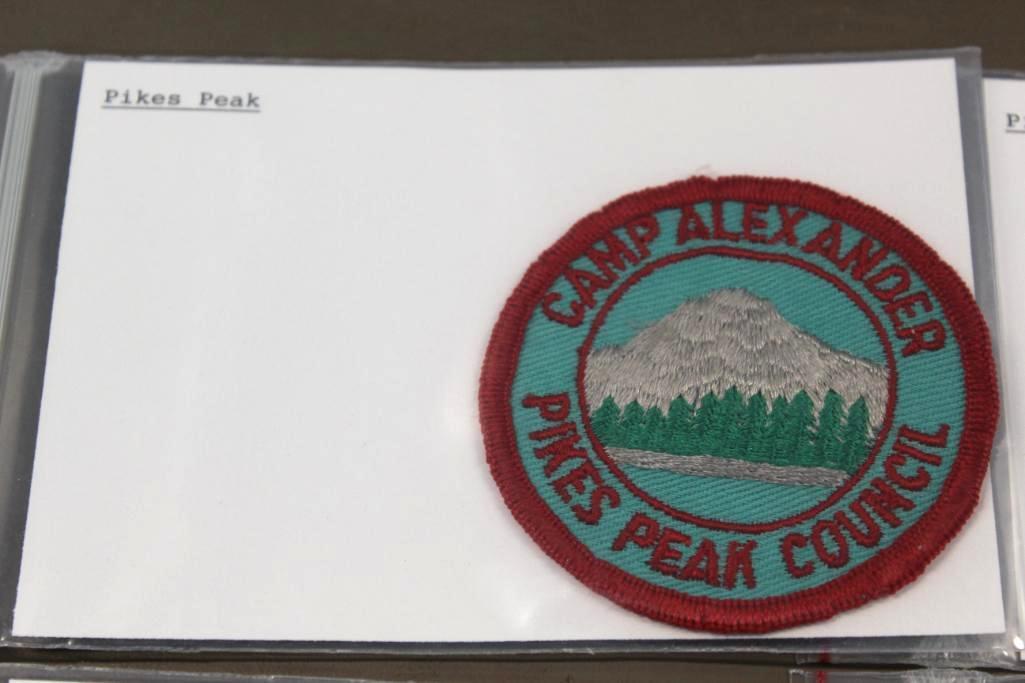 11 BSA Pike's Peak Camp Alexander Patches in Different Styles