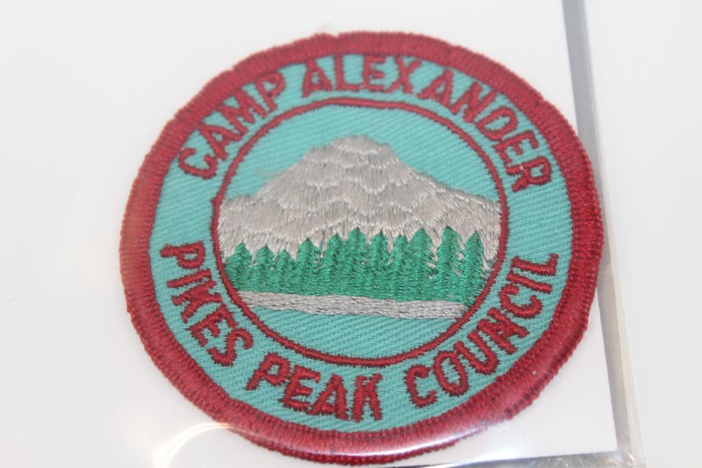 11 BSA Pike's Peak Camp Alexander Patches in Different Styles