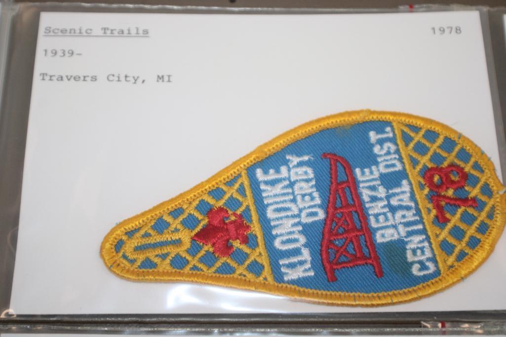 9 Klondike Derby Patches from 1977 and 1978