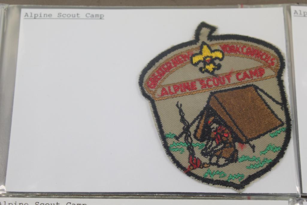 Six Alpine Scout Camp, Greater NY Patches in Differing Styles