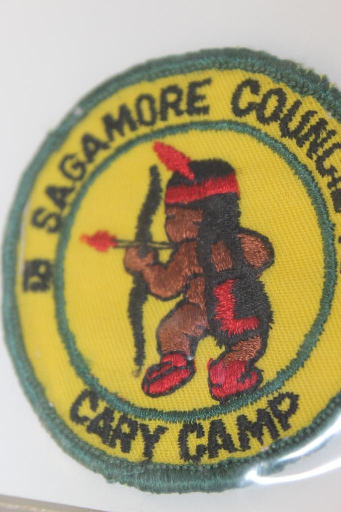 Two BSA Cary Camp Round Patches Dated 1973 or Earlier