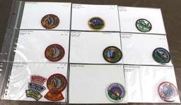 9 Small BSA Council Patches with some Accessory Patches