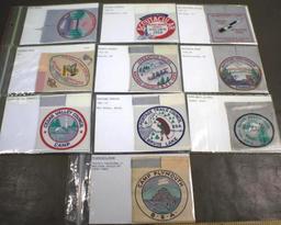10 Large Woven Early BSA Council and Event Patches