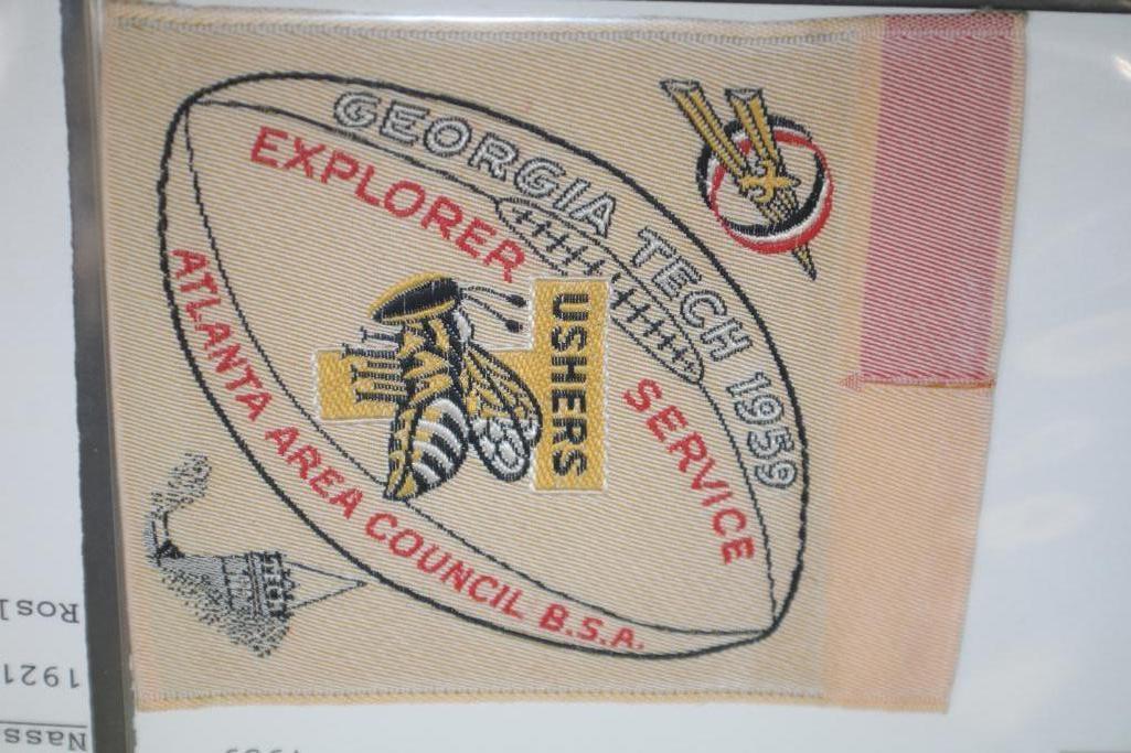 10 Large Woven Early BSA Council and Event Patches