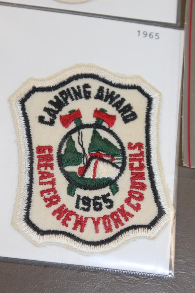 Five Vintage Camping Award Patches from Greater NY Councils, 1962-1967