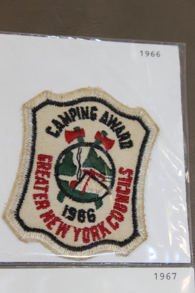 Five Vintage Camping Award Patches from Greater NY Councils, 1962-1967