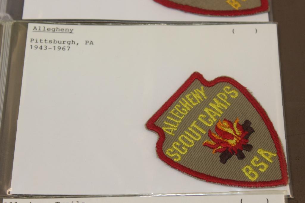 Three Vintage Allegheny Camps Patches