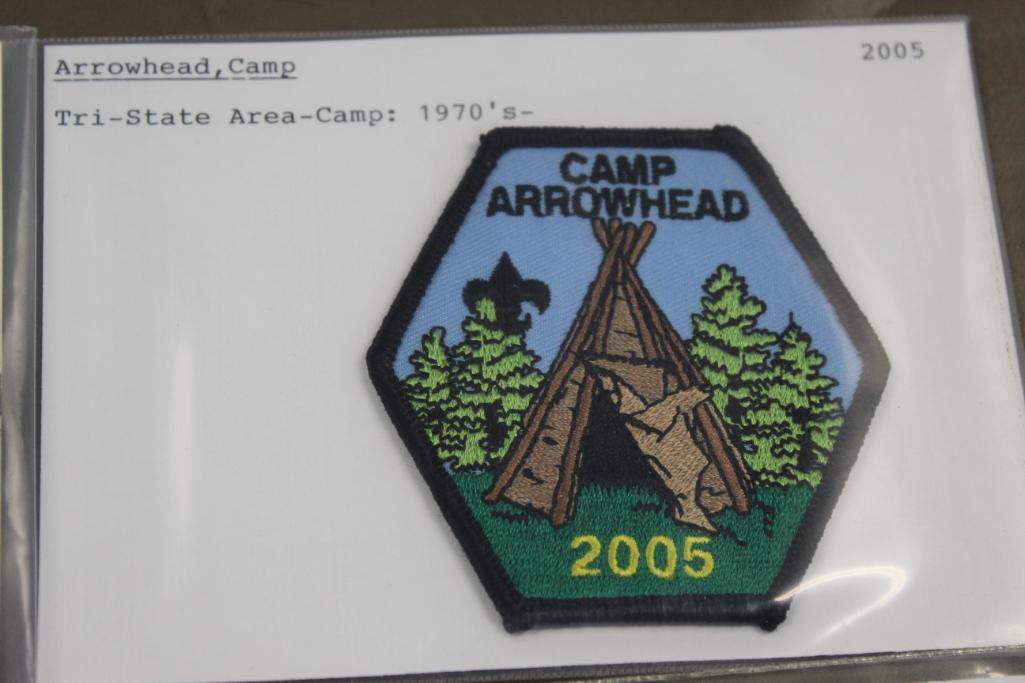 9 BSA Camp Patches for A-Name Camps