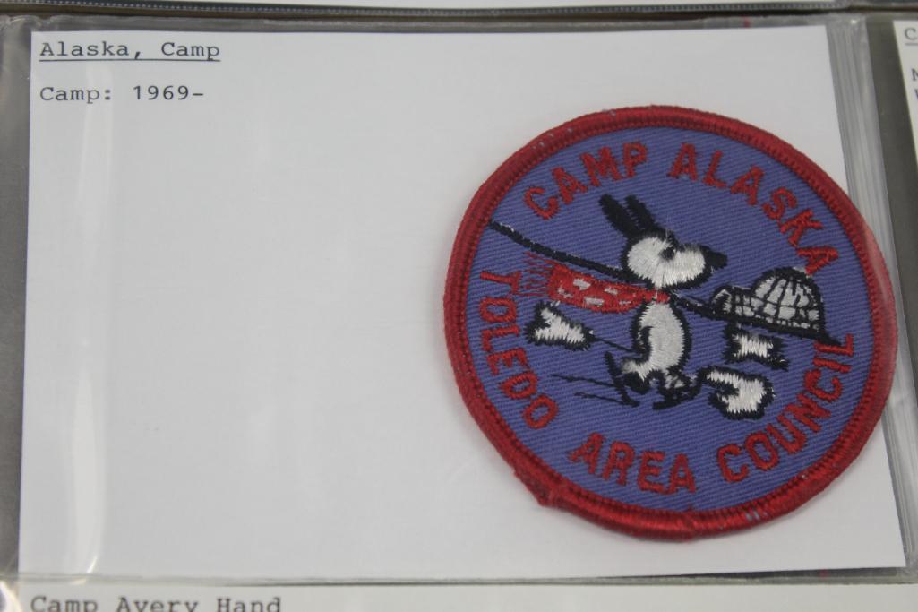 9 BSA Camp Patches for A-Name Camps