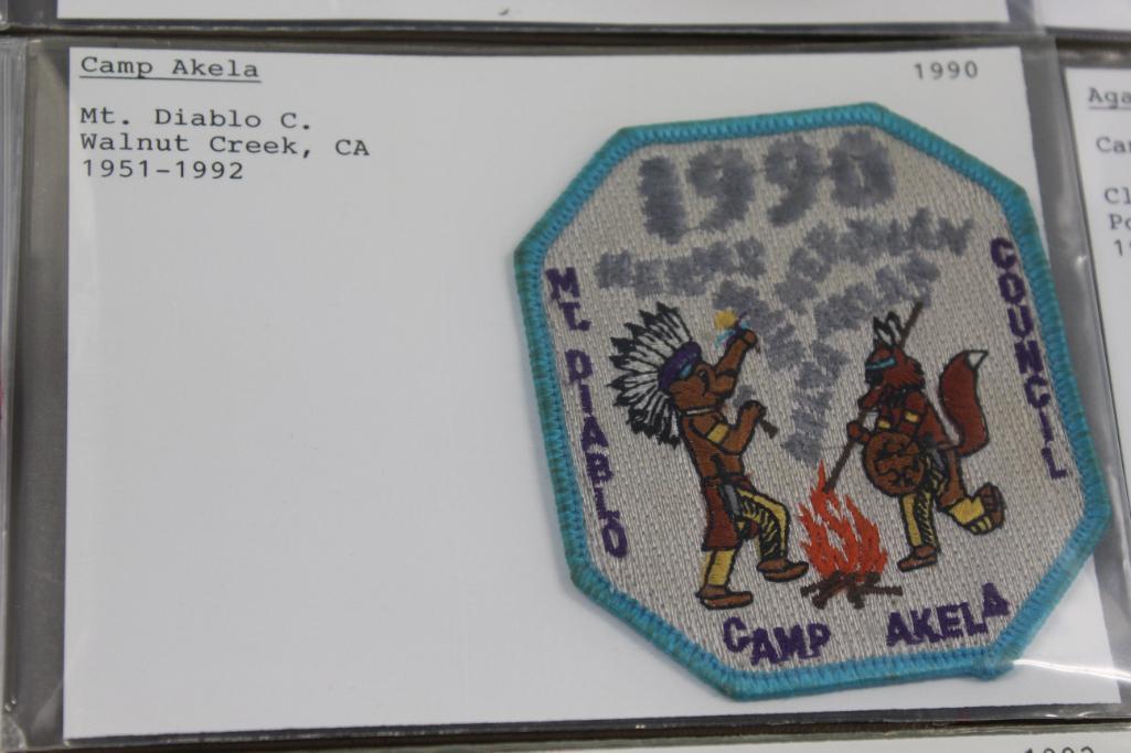 9 BSA Camp Patches for A-Name Camps